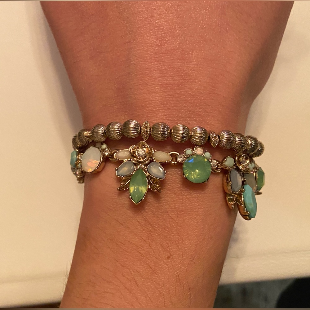 Brand New Marchesa Floral Bracelet